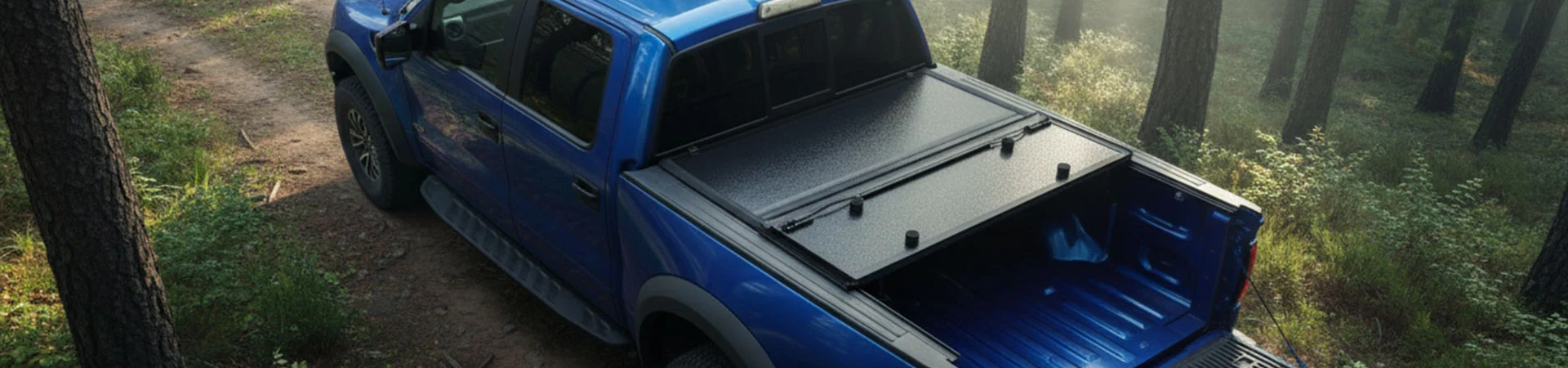 Nízkoprofilový pevný Tri-Fold kryt na tonneau