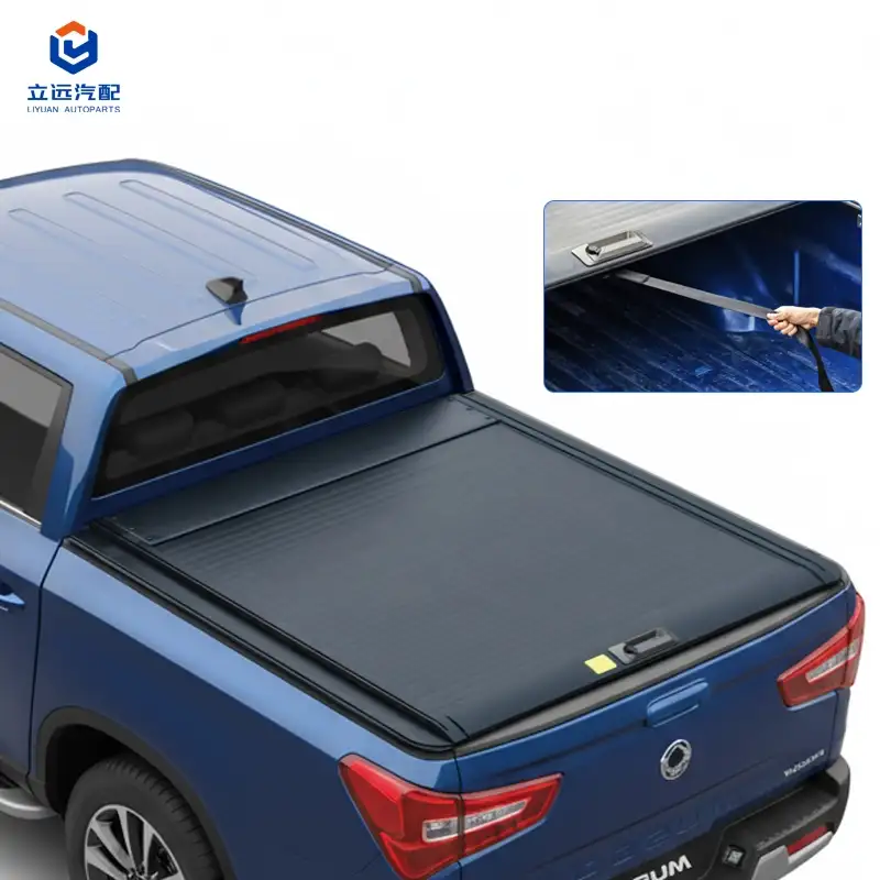 Manuální tvrdý hliníkový zatahovací kryt tonneau pro Ssangyong